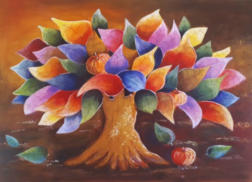 Herbst, 2017, 70 x 50, Acryl (2)